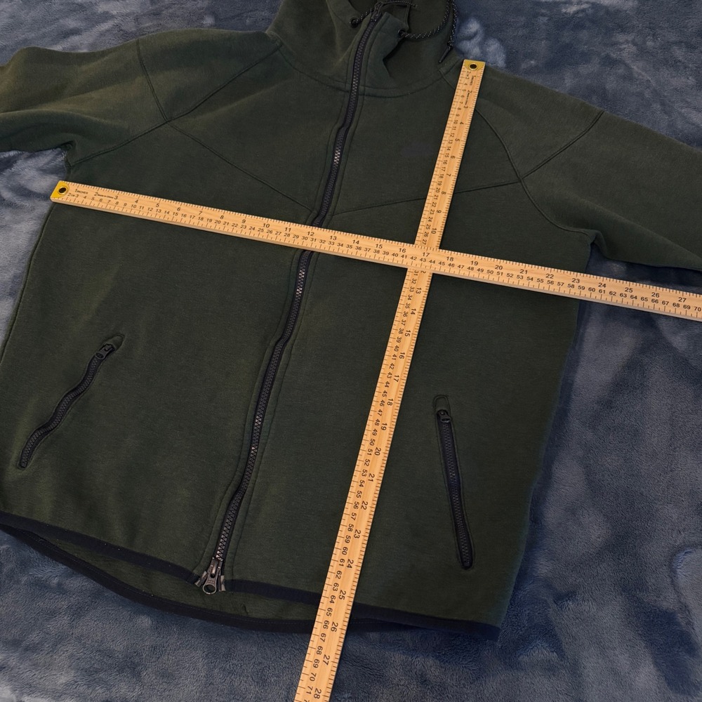 Nike Tech Zip Up Hoodie Mens Large Green Fleece Sportswear Jacket Basketball - Picture 8 of 8